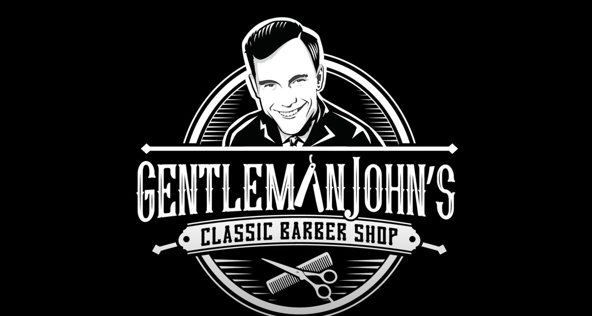Gentleman John’s Classic Barber Shop logo